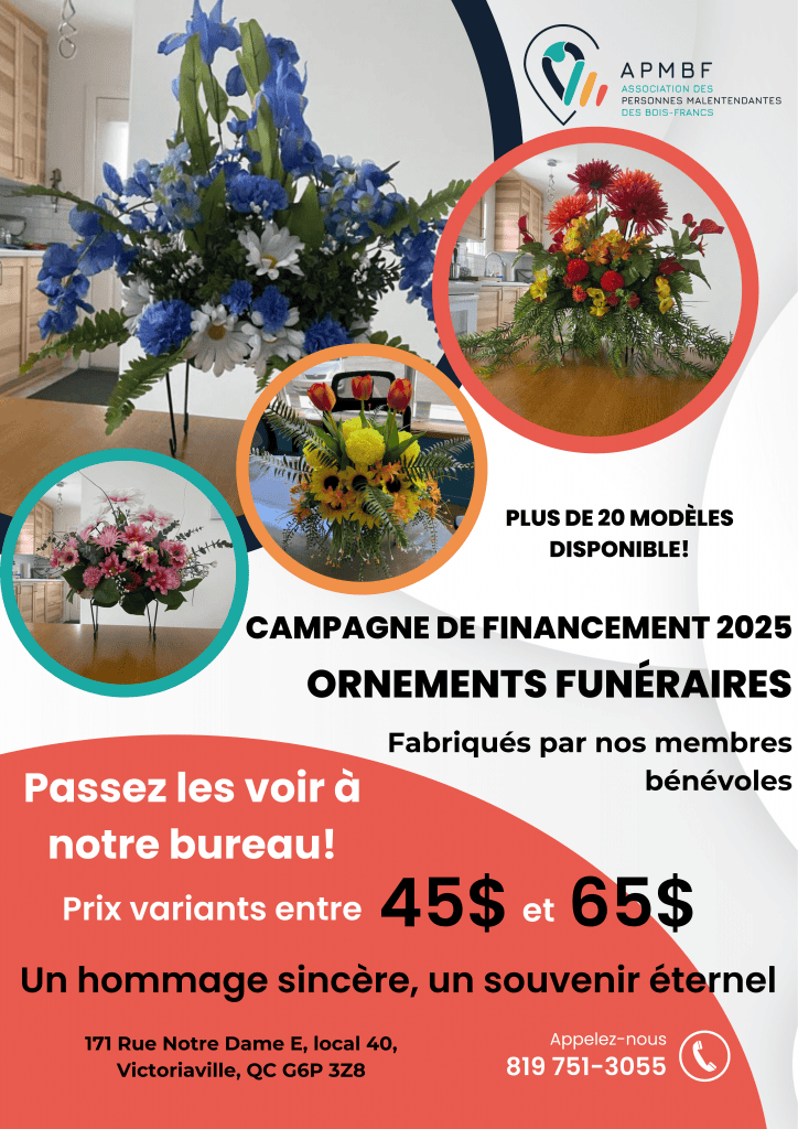 Affiche arrangements funéraires